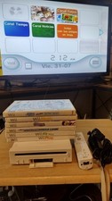 Nintendo Wii RVL-001 512 MB Home Console - White and 6 Games Tested and Works