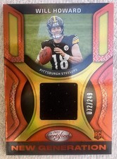 2025 Panini Certified -New Generation Jerseys Mirror Will Howard Orange /249 RC