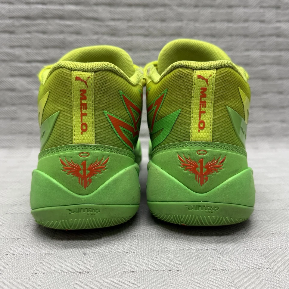 Tênis Puma MB.02 juvenil tamanho 7 LaMelo Ball Nickelodeon Slime basquete 377610-01 - Imagem 3 de 4