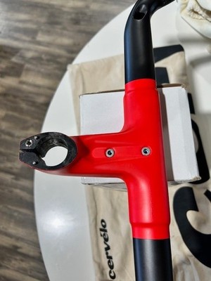 BMC ICS Carbon EVO Cockpit Red 436 mm - 90 mm Stem | eBay