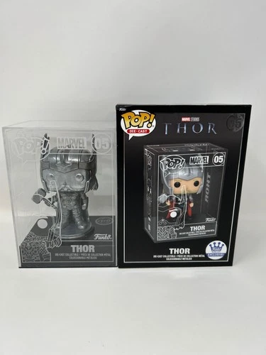 Funko POP! Marvel: Die-Cast - Thor Chase Metal DAMAGED BOX SEE PICS