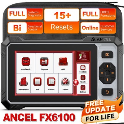 2026 ANCEL FX6100 Profi Auto OBD2 Diagnosegerät KFZ Scanner ALLE SYSTEM CAN FD