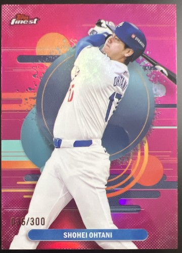 2025 Topps Finest - Uncommon Shohei Ohtani #190 Magenta Refractor /300