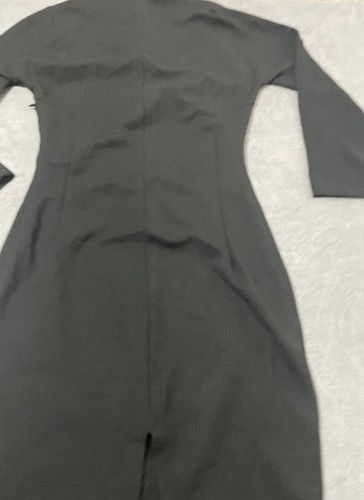 L.K. Bennett Dr Nicole Dress, Size 6 Long sleeve Black Very Good Condition - Picture 3 of 8
