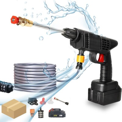 #ad High Pressure Car Jet Wash Cleaner Water Gun 2000W 300 Bar Battery 48V $95.79