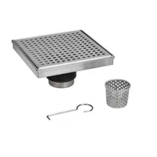 Oatey DSS2060R2 Designline 6 x 6 in. Stainless Steel Square Shower Drain Cover