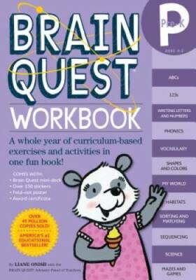 Brain Quest Workbook: Pre-K - Paperback By Onish, Liane - VERY GOOD