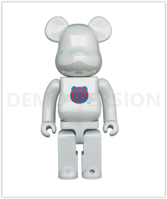 Bearbrick 1st Model White Chrome 400% Medicom Toy Japan Authentic Figure