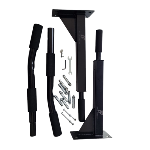 Wall Mounted Pull Chin Up Bar Heavy Duty Dip Station Gym Home Exercise Fitness - Picture 10 of 13