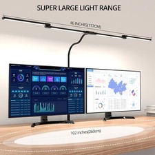 24W Schreibtischlampe LED Vierkopf Schreibtischlampe Leselampe Bürolampe dimmbar