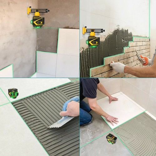 Inspiritech 3x360° Grüner Strahl Multi Line Laser Waage für Boden Wandfliese Decke - Bild 13 von 20