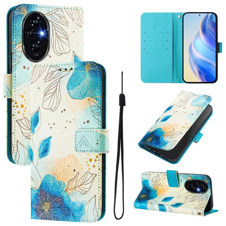 Flower Cat Butterfly Wallet Phone Case For Huawei Honor 200 X5B X7C X6B X7B X7C - Image 2 of 4