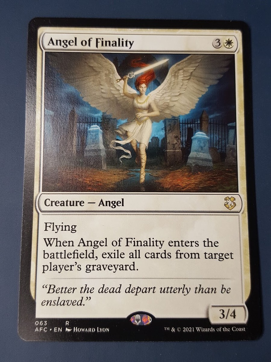 1x ANGEL OF FINALITY - COmmander - MTG - Magic the Gathering | eBay