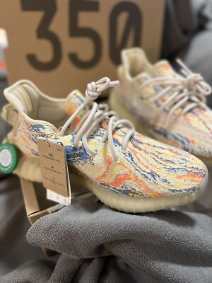 mx oat yeezy 350 on feet