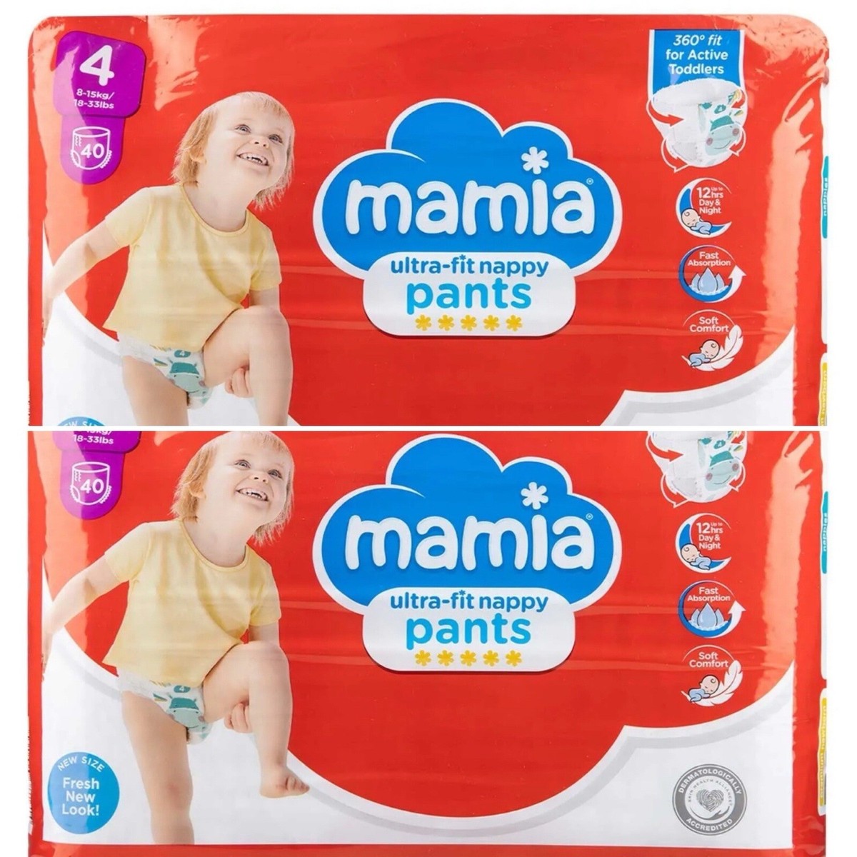 Mamia Nappy Nappy Pants Mamia Ultra Fit Dry Soft Nappy Pants Size
