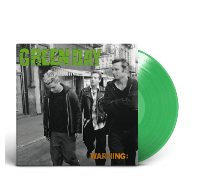 Green Day Warning Vinyl Record Fluorescent Green Color Vinyl Green Day Warning Vinyl Record Fluorescent Green Color Vinyl
