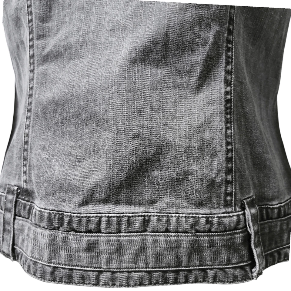 New Vintage Columbia Denim Moto Jacket Women's Small - Image 4 of 4