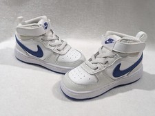 Nike Court Borough Mid 2 TDV White/H-Royal Toddler Boy's Sneakers-Size 6C NWB