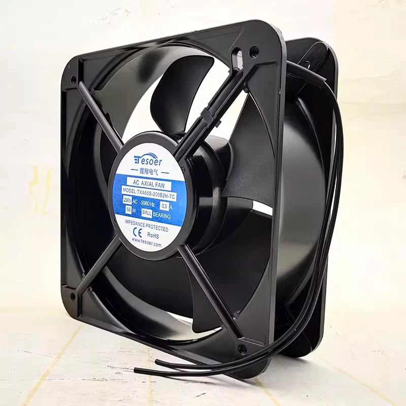 1 pieza para ventilador TESOER TXA60S-200B2H-TC AC220V 20060 20 cm ventilador de gabinete ventilador axial de CA Foto 3 de 4