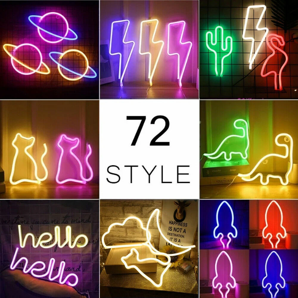 Bat outlet neon light