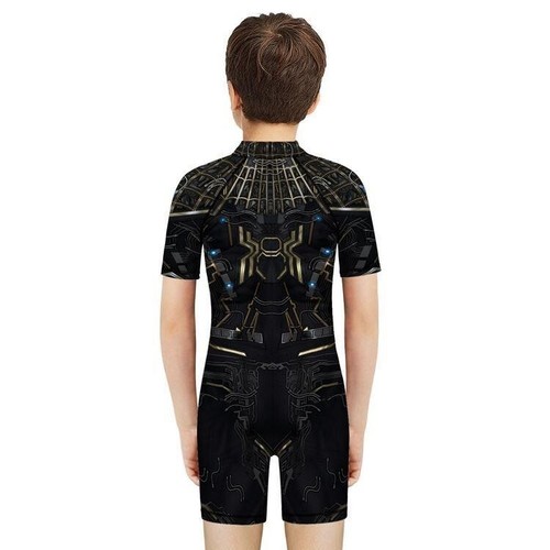 Children's Unisex 3D Printing One-Piece Swimsuit Short Sleeve Swimsuit Wetsuit - Picture 24 of 35