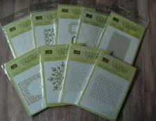 NEW! Various Stampin' Up! Embossing Folders New In Original Packaging    