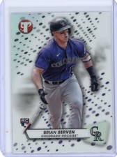 2023 Topps Pristine Brian Serven Rookie Refractor - Colorado Rockies