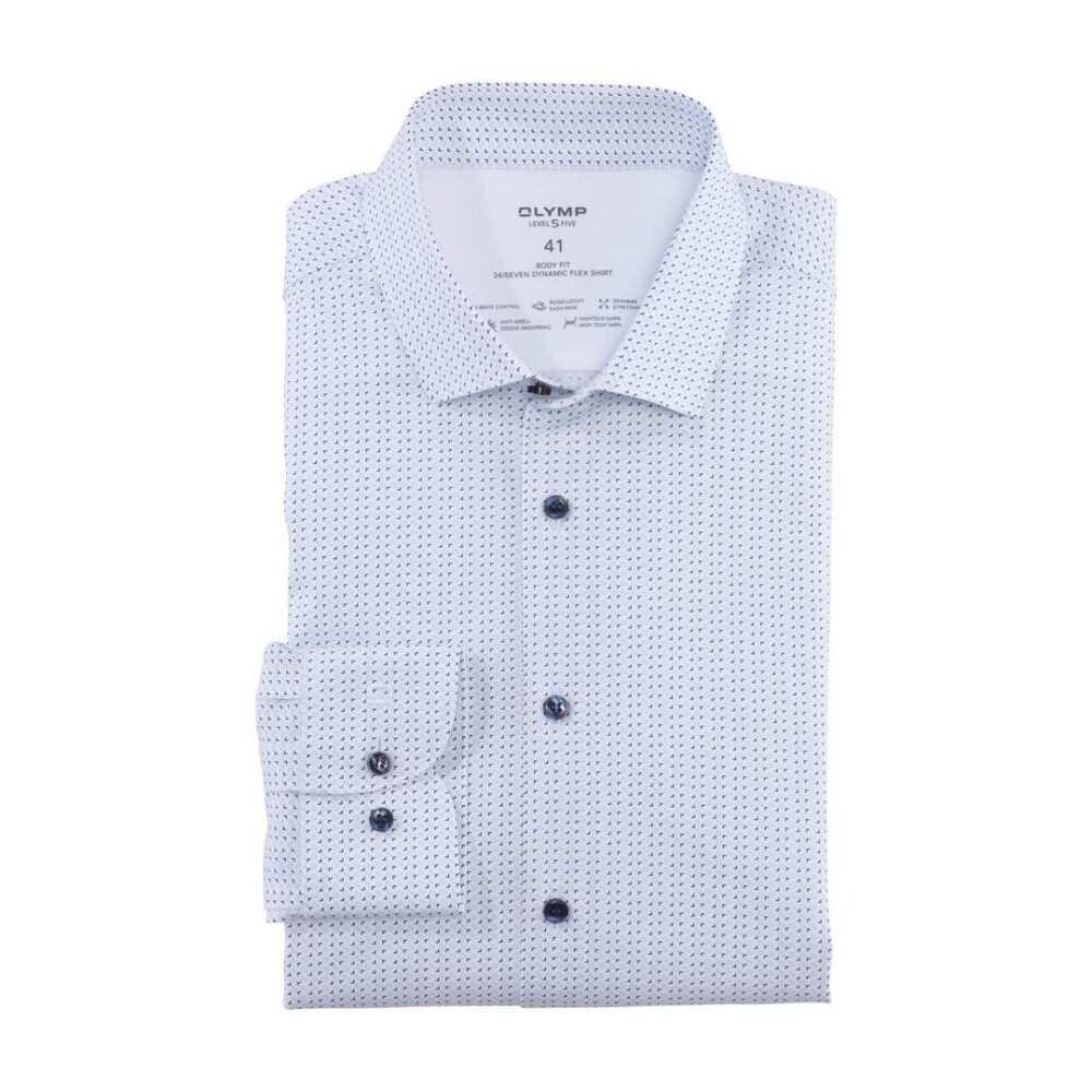 Olymp Level Five Men's Business Shirt Extra Long Sleeve Blue 203949 11 Bleu