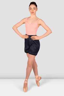 BLOCH Mädchen Tanz Nylon Ripstop Shorts Aufwärmen D5502G schwarz oder französische Rose