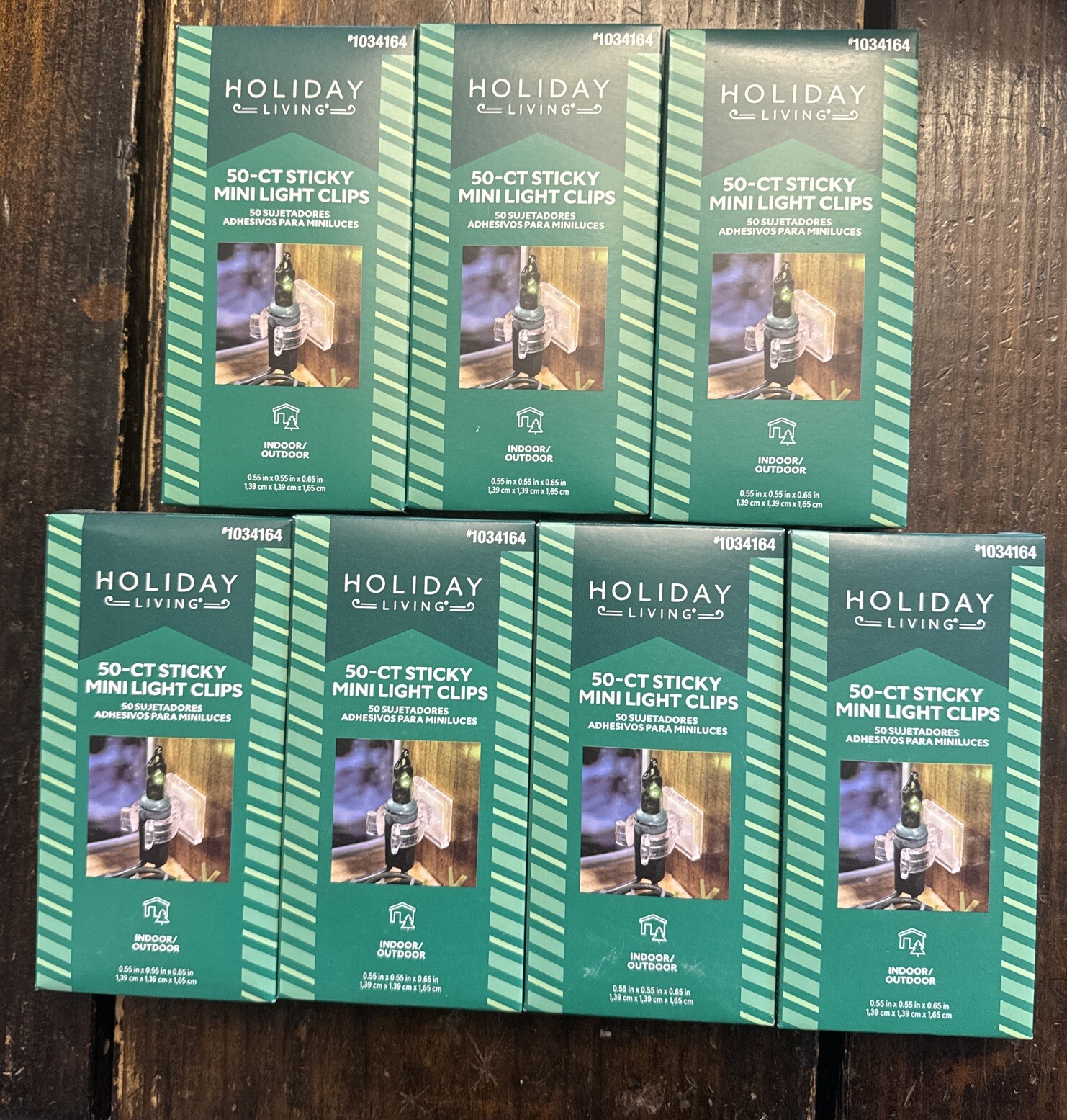 7 Packs Holiday Living 50ct Mini Light Self Adhesive Clips New eBay
