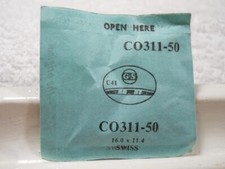 GS CO311-50 Watch Crystal Fit Swiss - 16.0 x 11.4 mm - Replacement / Repair