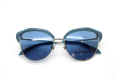 ATELIER SWAROVSKI MOSELLE MASK SK164-P 90 Blue Gold Sunglasses