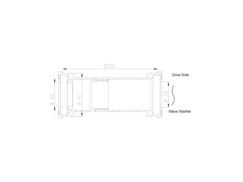 mr_ride Ceramic BB BB89 Frame adaptor 2 Sram GXP MTB crank Bottom Bracket Black - Image 3 of 4