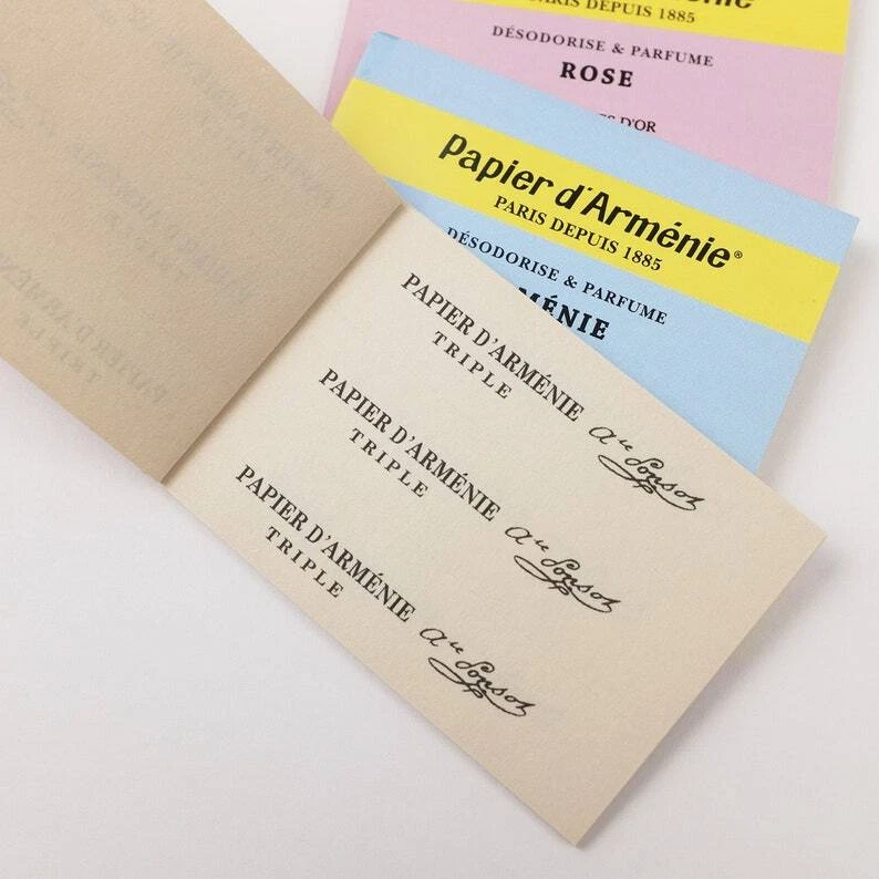Juego de incienso de papel folletos: papel francés de Armenia TRADICIÓN, ARMENIA Foto 4 de 4