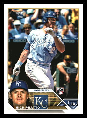 Nick Pratto RC Rookie 2023 Topps #182 Centered Mint Kansas City Royals
