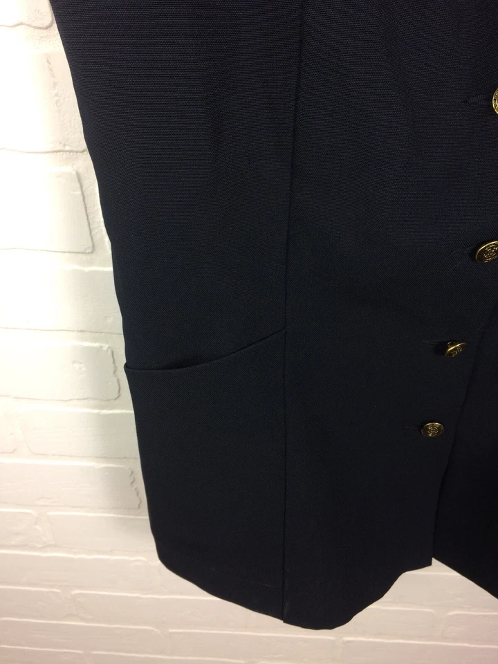 UnCommon Threads Unisex Multiple SizeGold Button Server Vest Navy Blue Lot Of 6 - Image 4 of 4