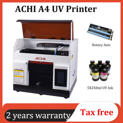 ACHI A4 UV Printer Epson L800 DTG Inkjet Printer For Metal Glass Wood Sign
