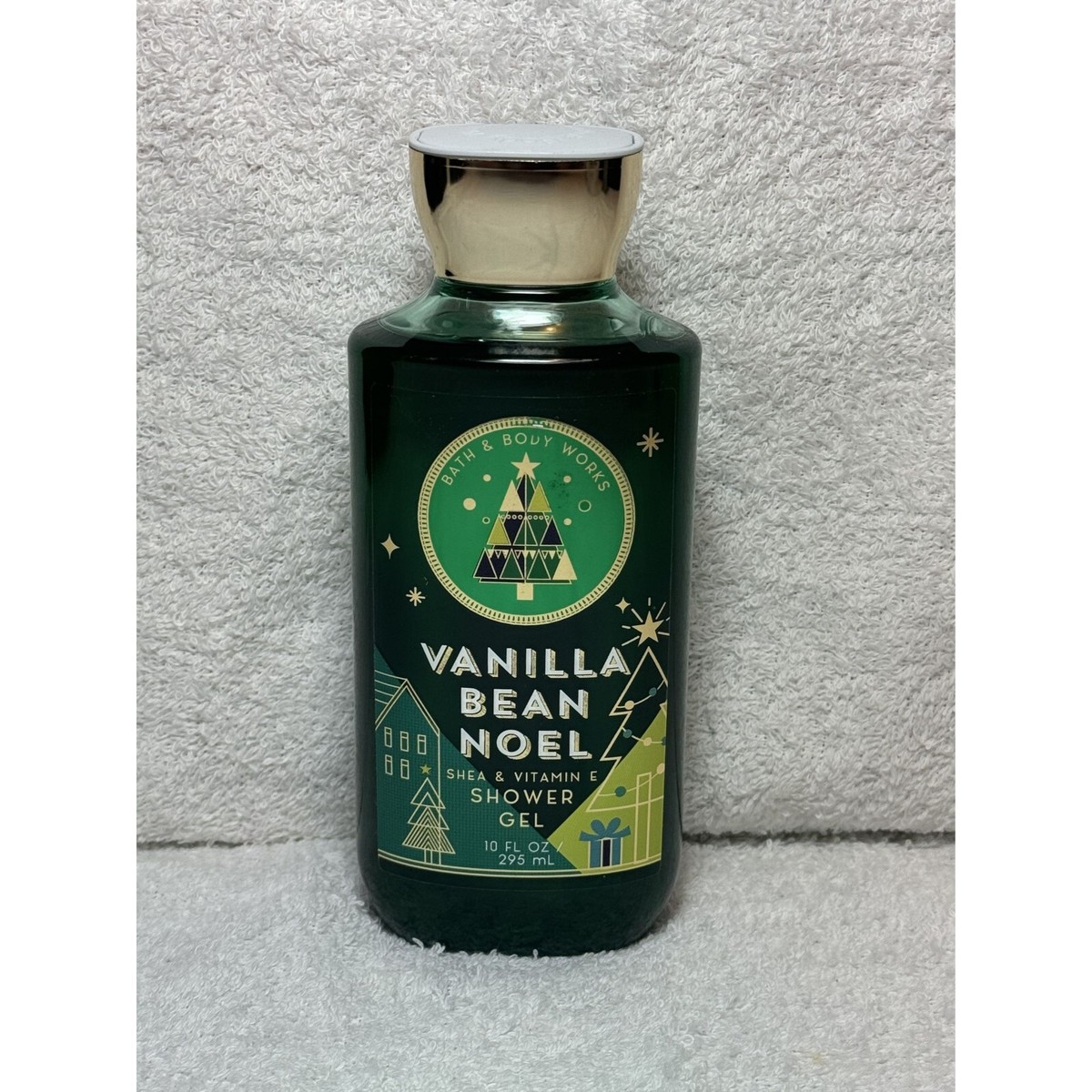 Bath Body Works Vanilla Bean Noel Shower Gel 10 fl oz