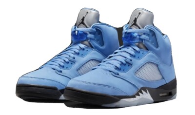 Nike エアジョーダン5 ライトブルー DV1310-401 Nike Air Jordan 5 University Blue UNC Mens Size 8.5M DV1310