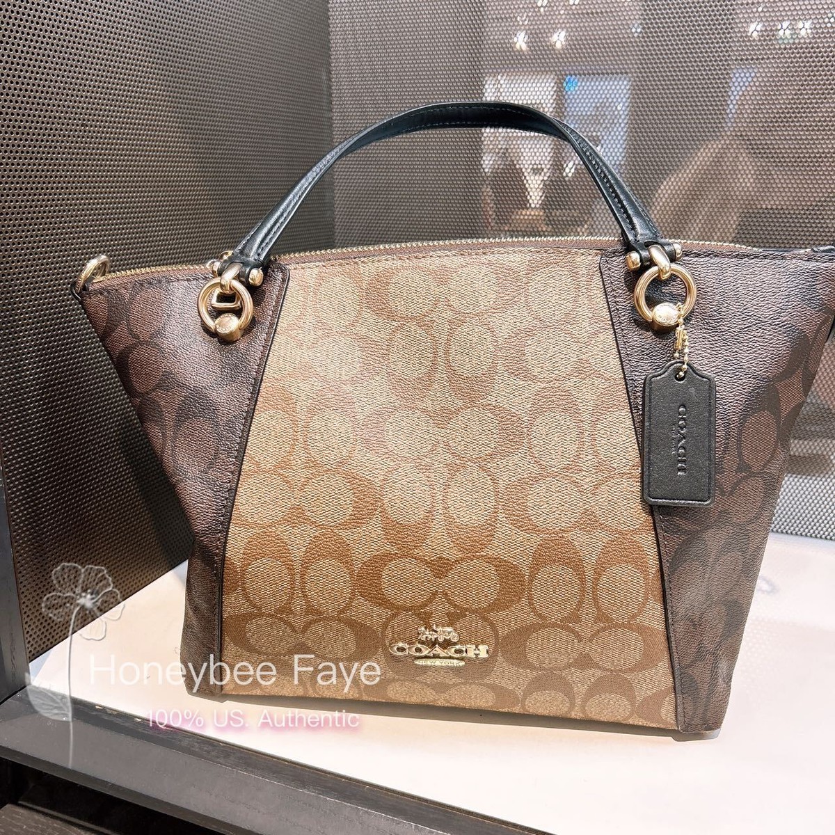 NWT Coach Kacey Satchel In Colorblock/Blocked Signature Canvas | eBay