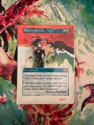 ZURÜCK ZU DEN GRUNDLAGEN ARTWORKED URZA'S SAGA MAGIC THE GATHERING MTG ARTWORK ART