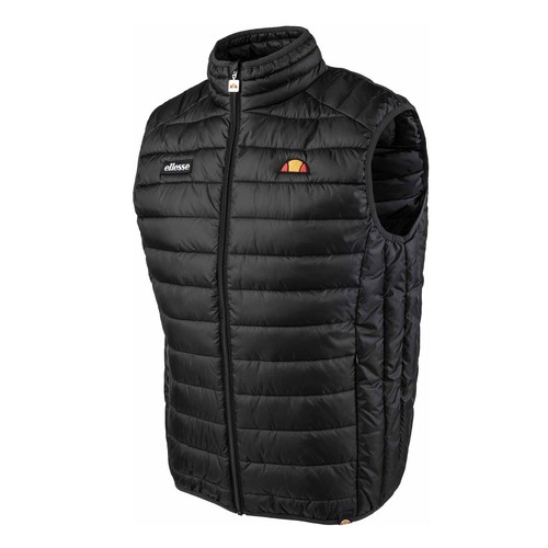 Ellesse Bardy 8747 Lightweight Padded Mens Gilet - Black - Picture 2 of 3