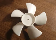 4" inch Plastic Fan Blade  Brand New Five Blades designed for .187" shaft