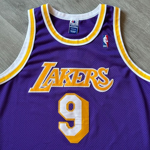 Authentic Nick Van Exel Los Angeles Lakers Jersey 48 XL Champion - Picture 2 of 6