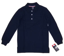 French Toast Boys Size M 8 Long Sleeve School Uniform Shirt NWT Navy