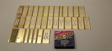 CH Hanson 10031 2" Brass 33 Piece Single Letter Set