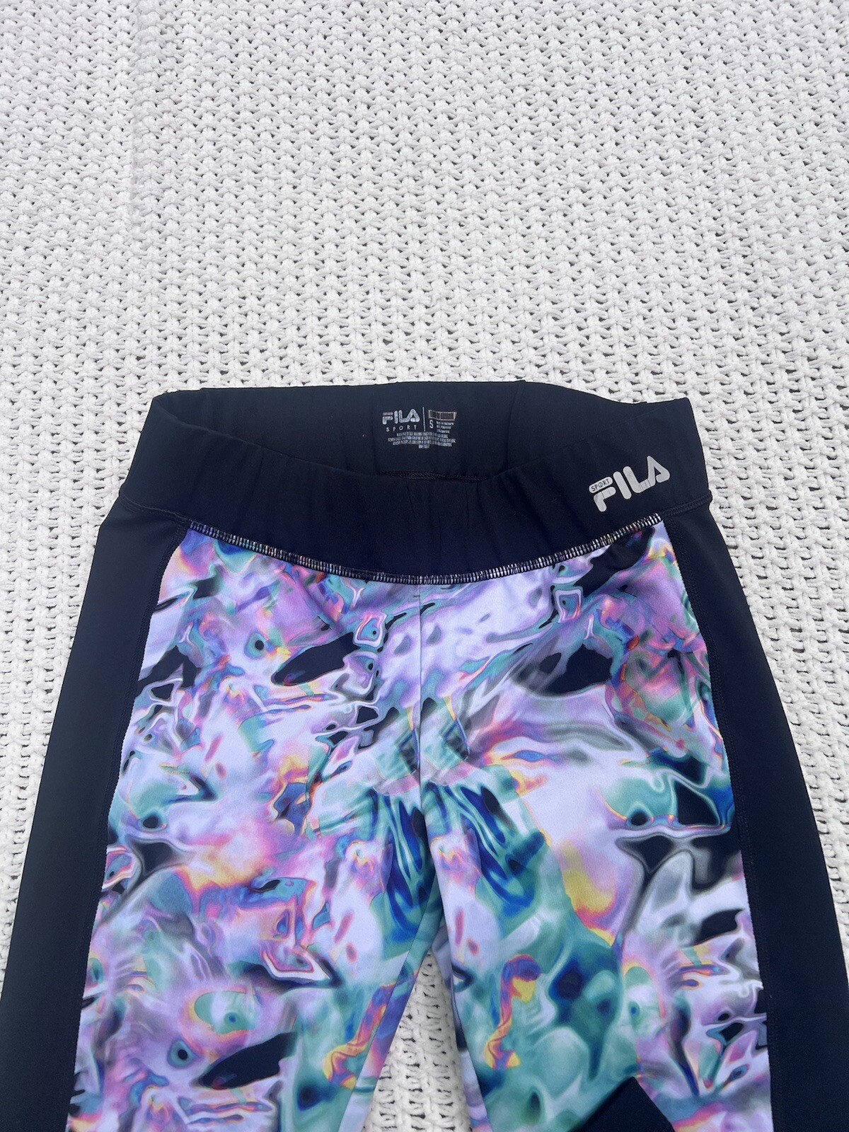 FILA Capri Legging Olio Colore Slick Marmorizzato Small
