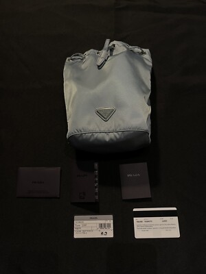 $725 NEW PRADA RE-NYLON POUCH WRISTLET BAG SMALL PACK SACK 1NA369