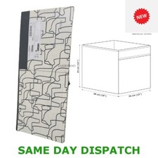 IKEA Drona Black & White Storage Shelf Folding Organiser Expedite Toy Box Chest