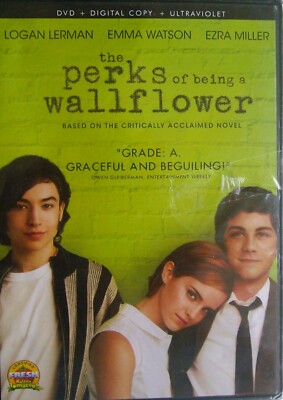 The Perks of Being a Wallflower  By Stephen Chbosky(DVD, 2013) Logan Lerman